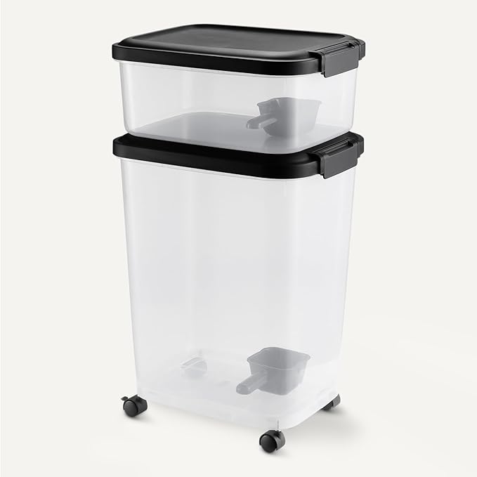 Amazon Basics Pet Food Storage Container 35lbs+10lbs