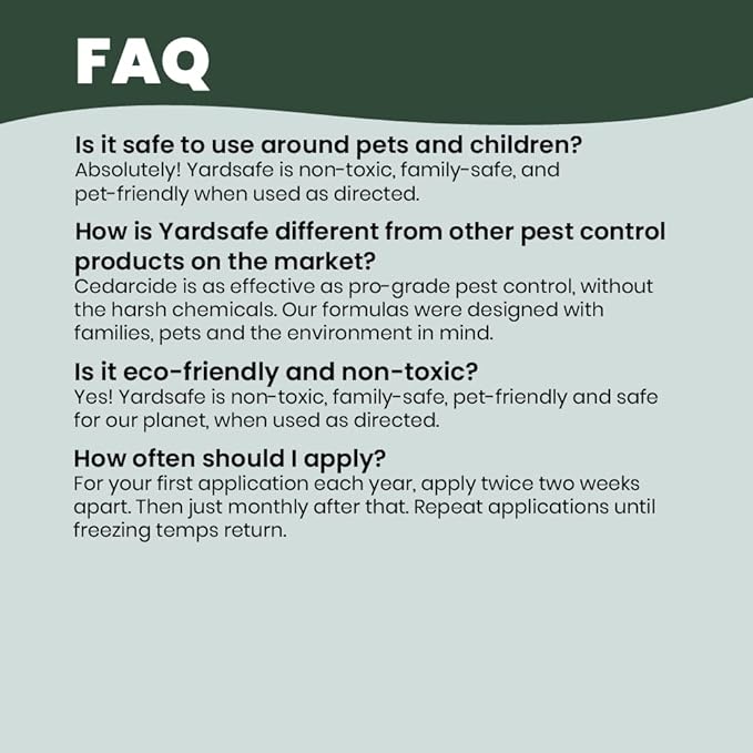 Outdoor YardSafe | Kills & Repels Mosquitoes, Ticks, Fleas, Mites & More with Natural Essential Oils | Family & Pet-Safe | Eco-Friendly | 2 Quarts (64 Oz.)