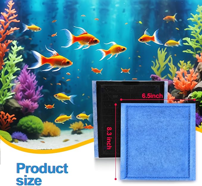 Aquarium Filter Cartridge 12 Pack Rite-Size C & EZ-Change #3 Fish Tank Filter Cartridge Replacement Compatible with PRO Power Filters 275/375 /Power Filters 200/350