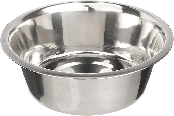 Neater Pet Brands 16 Cup (128 oz.) Stainless Steel Dog Bowls, 1 Single Large Dog Water Bowl or Food Bowl for Indoors or Outdoors, Metal Bowls for Large Breed, Dishwasher Safe Dish for Extra Big Dogs