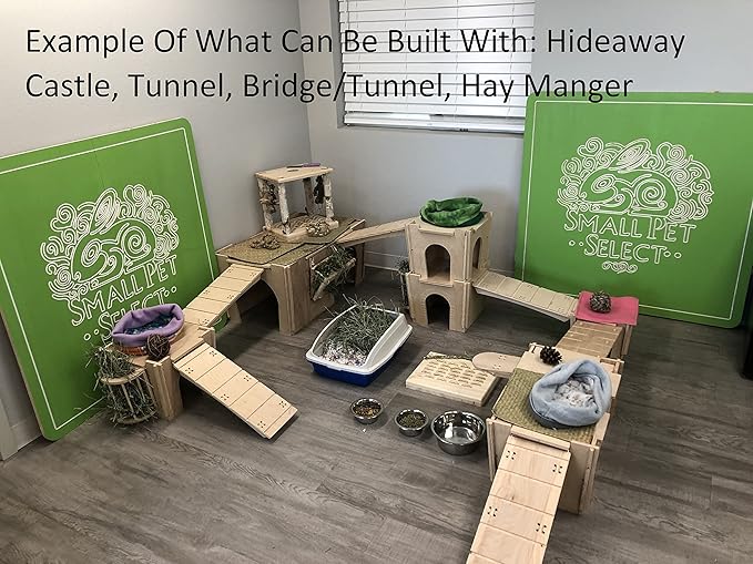Small Pet Habitat Hideout-Tunnel, Rabbits, Guinea Pigs, Other Small Animals