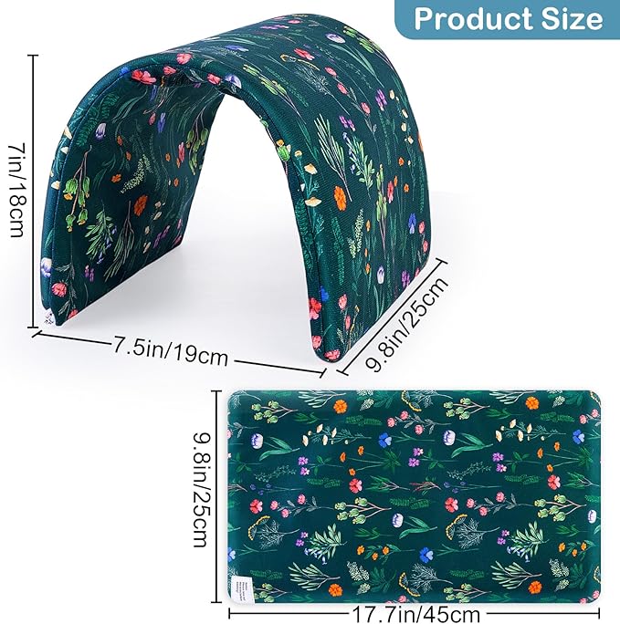 Bienbee Guinea Pig Tunnel, Guinea Pig Hideout, Washable Rabbit Tunnel and Bunny House, Rabbit Toys in Cages for Guinea Pig Bunny Rabbit Small Animal Green Flowers