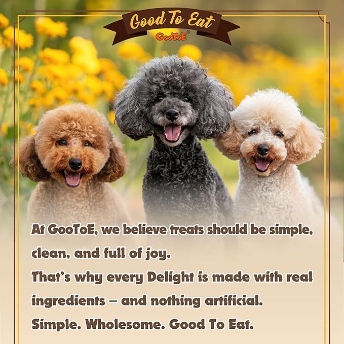 Gootoe Turkey Tendon Dog Treats, Ring (M) 3.17 oz, USA-Sourced Turkey Tendon, Natural Snack, Premium Puppy Chews, Hypoallergenic, Reseal Value Bags, Size for Medium Dogs