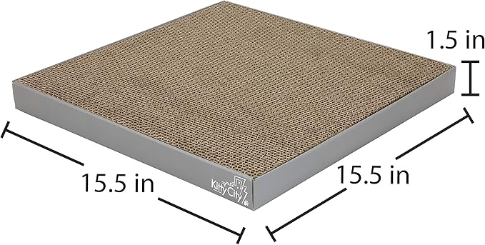 Kitty City Gray Corrugate Scratchers 3-Pack