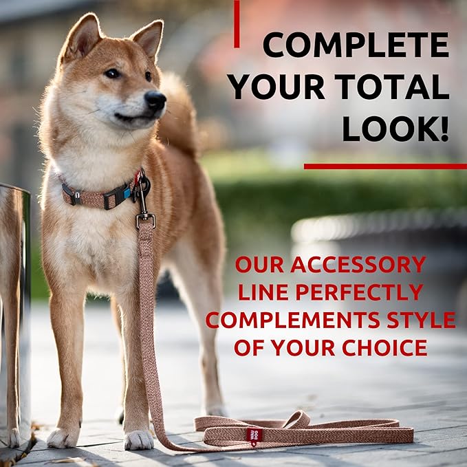 Recycled Cotton Dog Leash Eco-Friendly Alternative to Nylon for Small Medium and Large Dogs - Reflective Strong Dog Leashes for Large Breeds - Puppy Leash