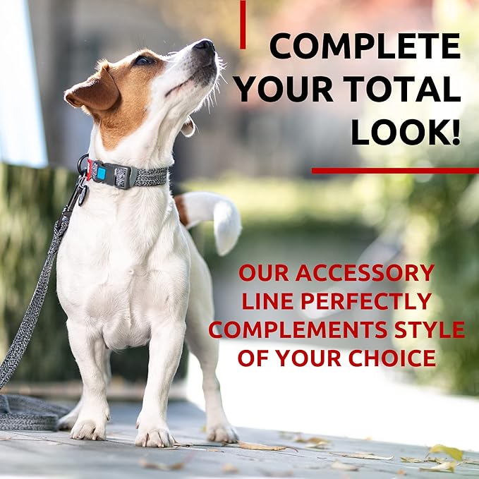 Recycled Cotton Dog Leash Eco-Friendly Alternative to Nylon for Small Medium and Large Dogs - Reflective Strong Dog Leashes for Large Breeds - Puppy Leash