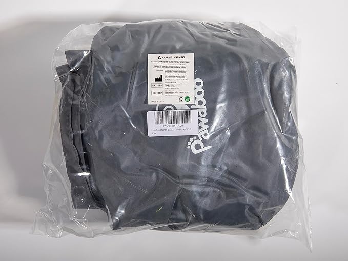 Pawaboo Small Animals Playpen, Waterproof Small Pet Cage Tent with Zippered Cover, Portable Outdoor Yard Fence with 3 Metal Rod for Chick/Kitten/Puppy/Guinea Pig/Rabbits/Hamster/Chinchillas,Light Gray