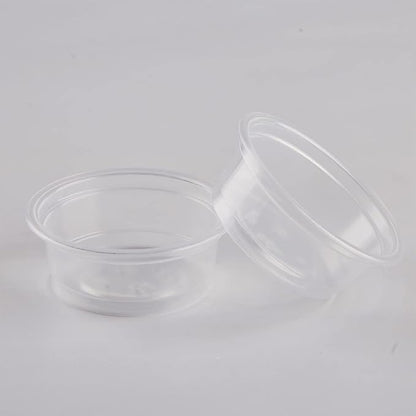 100 pcs Small Gecko Food and Water Cups Plastic Reptile Feeding Bowls Ledge Accessories for Crested Gecko Lizards Small Pets, 0.5 oz