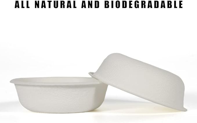 100Pcs Biodegradable Crested Gecko Food Cups, 1oz Reptile Feeding Dish