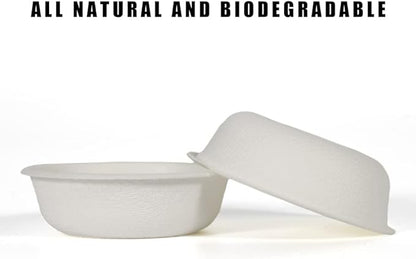 100Pcs Biodegradable Crested Gecko Food Cups, 1oz Reptile Feeding Dish