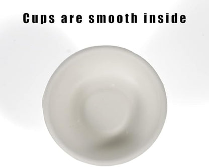 100Pcs Biodegradable Crested Gecko Food Cups, 1oz Reptile Feeding Dish