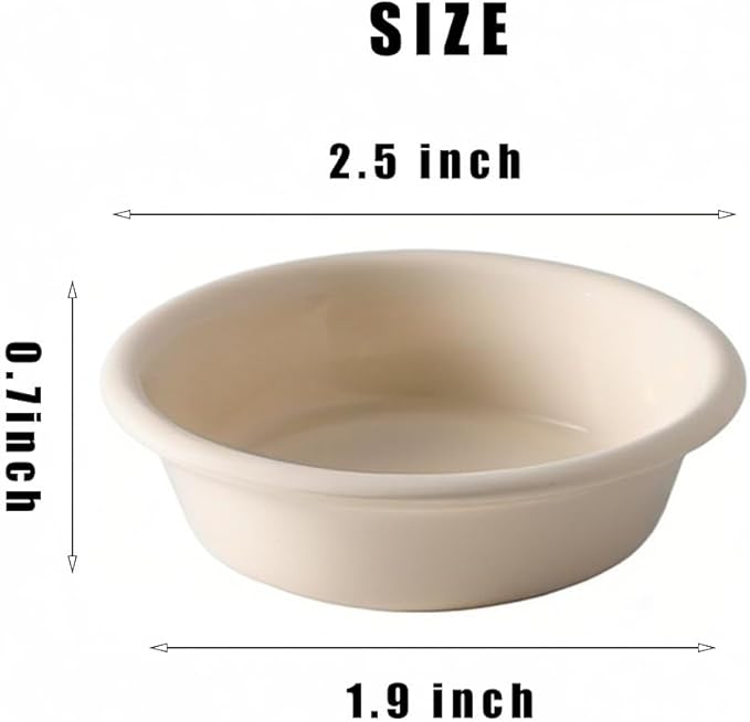 100Pcs 1oz Biodegradable Crested Gecko Food Cups fit Reptile Food Dish or Water Bowl