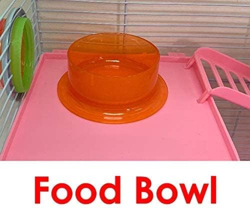 Pink Large Multi-Floors Hamster Mansion Mouse Habitat Gerbil Home Rat House Small Animal Critter Cage