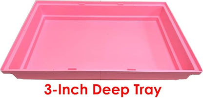 Pink Large Multi-Floors Hamster Mansion Mouse Habitat Gerbil Home Rat House Small Animal Critter Cage