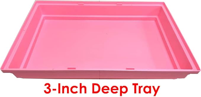 Pink Large Multi-Floors Hamster Mansion Mouse Habitat Gerbil Home Rat House Small Animal Critter Home Cage with Hide House Exercise Running Wheel Food Dish Water Bottle Deep Base