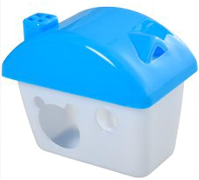 2 Levels Habitat Hamster Home Rodent Gerbil Mouse Mice Rat Wire Cage with Complete Set of Accessories (18" L x 12" W x 15" H, Blue)