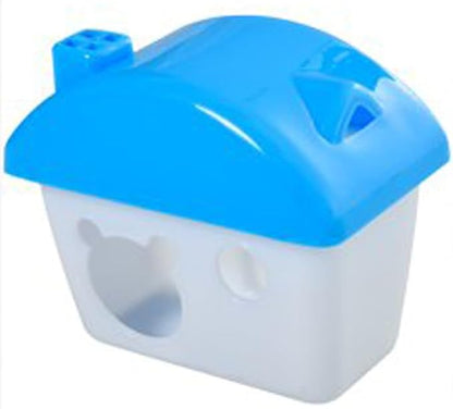 2 Levels Habitat Hamster Home Rodent Gerbil Mouse Mice Rat Wire Cage with Complete Set of Accessories (18" L x 12" W x 15" H, Blue)