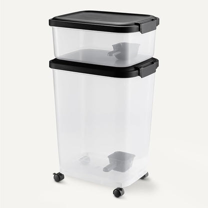 Amazon Basics Pet Food Storage Container 35lbs+10lbs