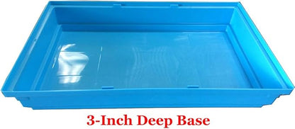 New 2/3/5-Levels Hamster Habitat Rodent Gerbil Mouse Mice Rats Animal Critter Cage (White/Blue)
