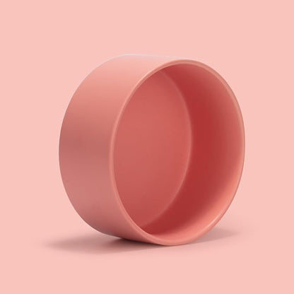 SPUNKYJUNKY 28.7OZ Ceramic Dog and Cat Bowl, Modern Cute Weighted Food Water Bowl for Replacement Pink (1 Pack)