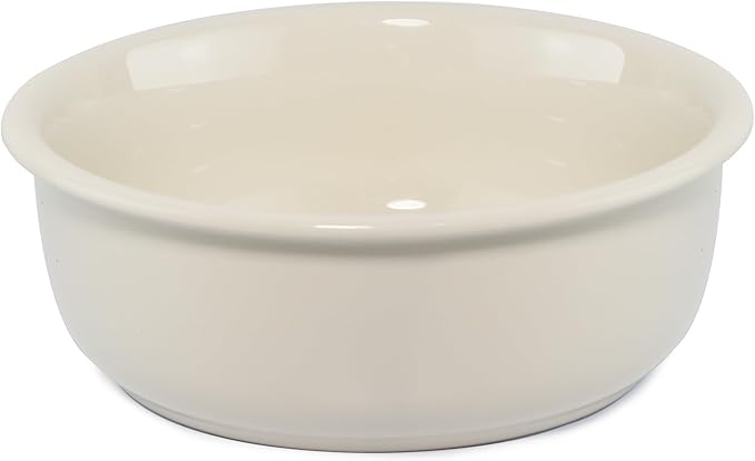 Single Replacement Bowl for 6.3'' High Elevated Dog Bowls, Non-Slip Pet Feeding Dishes for Small Medium Dogs and Cats, Durable Porcelain Dog Food and Water Bowls(28oz, Cream White)