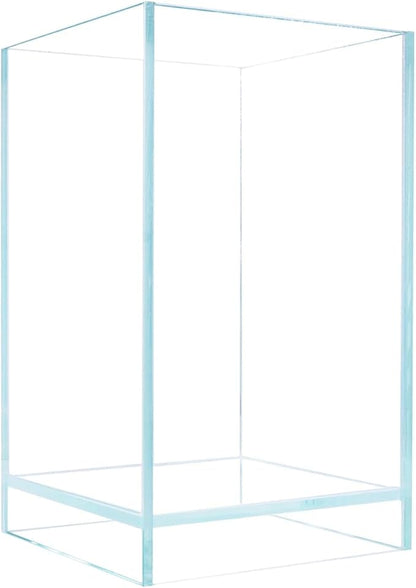 Nano Tall Rimless Aquarium Low Iron Frameless Fish Tank, Extra Clear with Floating Air Style, for Aquariums or Terrariums
