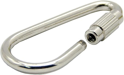 10 Pcs Silvery Parrot Toy Hook Stainless Steel Parts Heavy Duty Metal Hooks Suitable for Most Bird Or Small Animal Hanging Toys Parrot Bird Hooks Metal Stainless Steel Parts DIY Bulk Birds