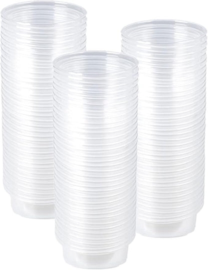 100Pcs Crested Gecko Food Dish, 0.5oz Plastic Reptile Feeding Cups