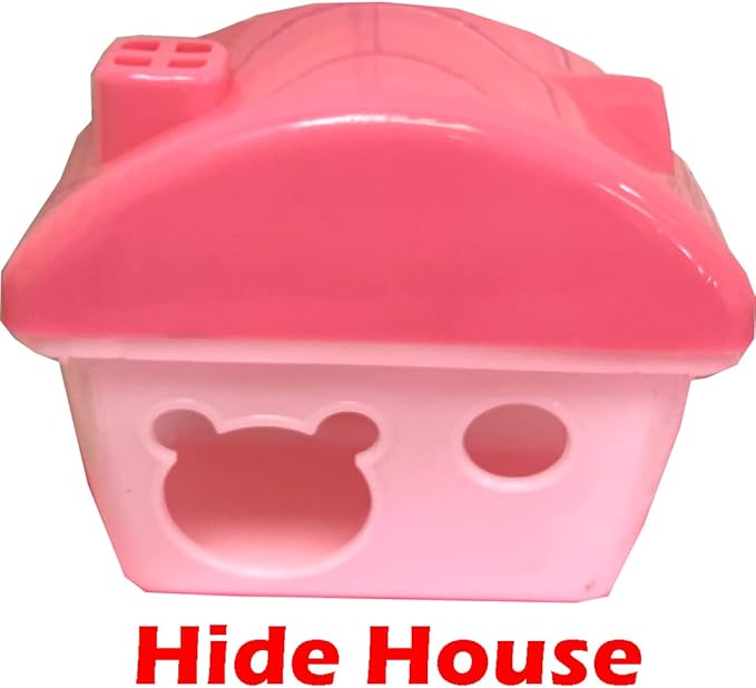 Pink Large Multi-Floors Hamster Mansion Mouse Habitat Gerbil Home Rat House Small Animal Critter Cage