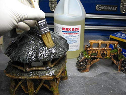 Aquarium Safe Epoxy Resin - MAX ACR A/B for Coating Casting Strong Glue Fiberglassing Resin, for Making Plywood Aquarium & Terrarium, Concrete Coating & Sealant for Koi Ponds, Fresh Or Saltwater Use