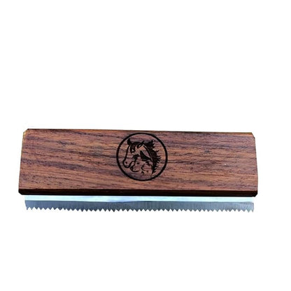 Original Deshedding Grooming Tools for Horse, Cats & Dogs Easy Ergonomic Wooden Handle Professional Brush Grooming Tool, Remove painlessly 95 Percent of Lose Hair Fur & Dirt (5 inch)