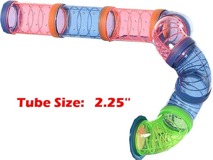 Large Muli-Level Hamster Mansion Mouse Habitat Gerbil Home Mice Rodent Rats Small Animal Critter Home Cage Expandable and Customizable with Hide House Food Dish Running Wheel Water Bottle