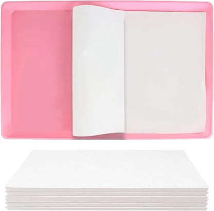 100 Pcs Bird Cage Liner Papers Big Size Cage Paper Liners Disposable Cage Paper Liners Precut Absorbent Cushion Pad Mat Accessories for Pet Bird Parrot