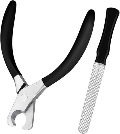 Large Dog Nail Clippers Wide Jaw Opening Heavy Duty Dog Nail Trimmer Cat Claw Clippers(Black)