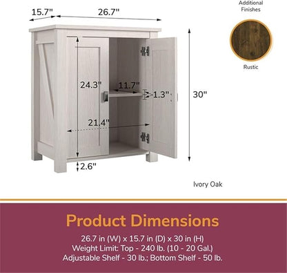 Pemberly Row 10/20 Gallon Aquarium/Terrarium Stand in Rustic