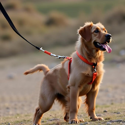 1/2 in Dog Leash Reflective Heavy Duty Rope for Medium Large Dogs, 6.5 FT with Handle, Orange