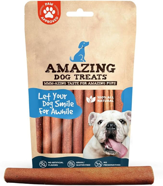 Amazing Dog Treats 6 Inch Collagen Stick - (15 Count)- Collagen Sticks for Dogs - No Hide Dog Bones