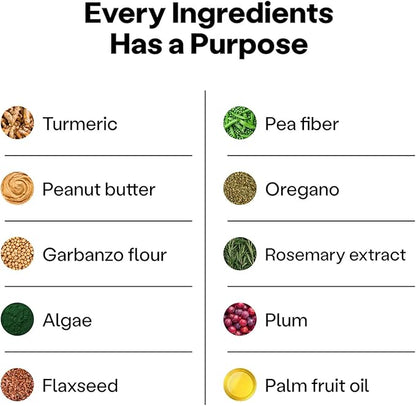 Wild Earth Dog Supplements, Soft Chews for Hip & Joint Support, with Omega 3 Fatty Acids & Anti-inflammatory Turmeric, Veterinarian-Developed, Vegan