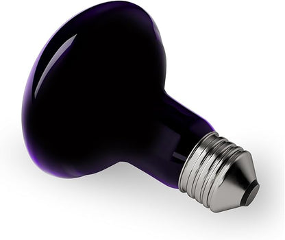 100W Reptile Night Light Bulb - UVA Heat Lamp - Simulates Natural Moonlight, Purple Basking Lamp for Bearded Dragons, Lizards, Chameleons and Amphibians - Ideal for Reptile Aquariums & Tanks