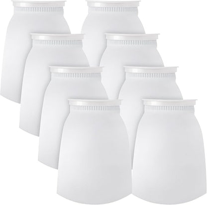 Jecery 16 Pack Ring Filter Socks 200 μm Aquarium Filter Bags Aquarium Socks for Tank Sump Saltwater Freshwater(12 × 7 inches)