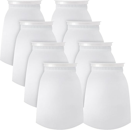 Jecery 16 Pack Ring Filter Socks 200 μm Aquarium Filter Bags Aquarium Socks for Tank Sump Saltwater Freshwater(12 × 7 inches)