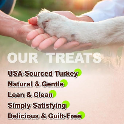 AFreschi Wrapped Turkey Tendon with Chicken Stick 3.5 oz, USA-Sourced Turkey Tendon, Dog Treats for Wrapped Series, All Natural Human Grade Dog Treat, Hypoallergenic, Rawhide Alternative