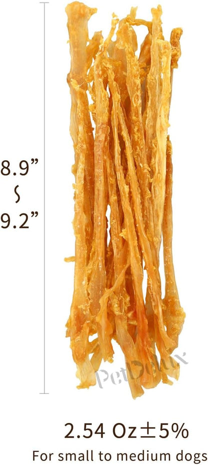 iPaw Turkey Tendons for Dogs, 100% Turkey and US Sourced Raw Material, Hypoallergenic, All Natural Human Grade Puppy Chew, Rawhide Alternative Dog Treats, 5 Unit/Pack Strip