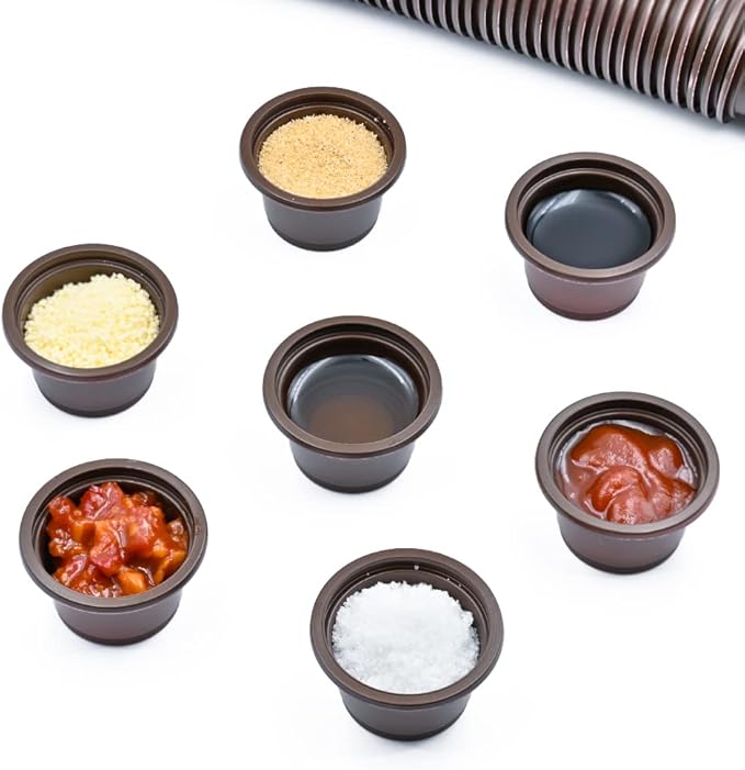 100pcs Eco Cups Crested Gecko Food and Water Feeding Cups, Reptile Feeder Bowls, for Lizard and Other Small Pet Ledge Accessories Supplies