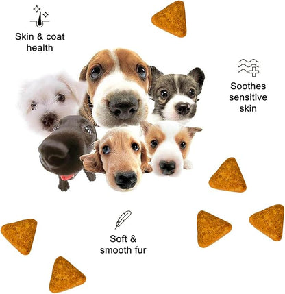 Wild Earth Dog Supplements, Soft Chews for Hip & Joint Support, with Omega 3 Fatty Acids & Anti-inflammatory Turmeric, Veterinarian-Developed, Vegan