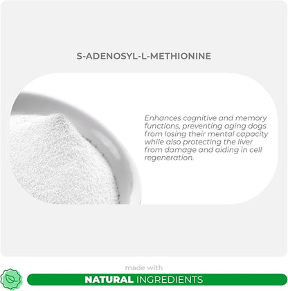 Same for Dogs - 120 Chewable Tablets - S-Adenosyl-L-Methionine, Liver Supplement - Brain Health, Promotes Cognitive Support, Liver Support (Same Tablet)