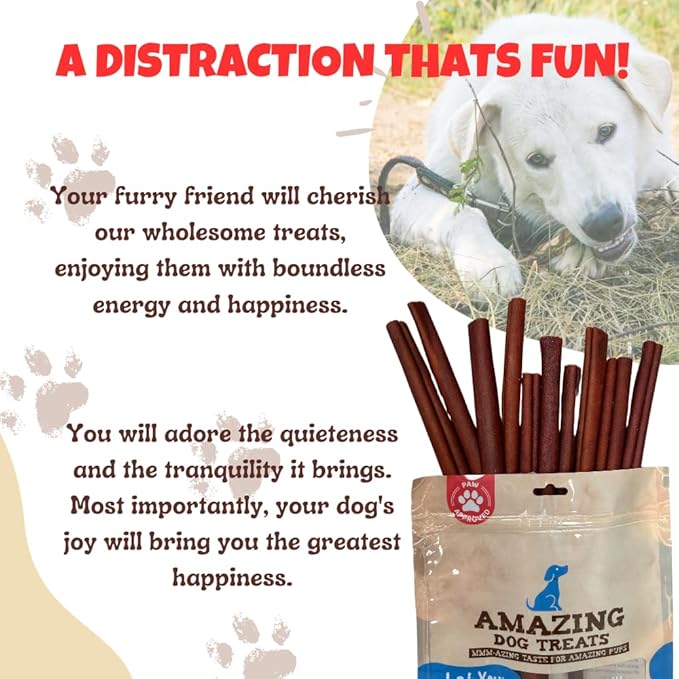 Amazing Dog Treats - 6 Inch Bulk Collagen Sticks for Dogs - (150 Count) - Collagen Sticks for Dogs - No Hide Dog Bones