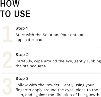 Eye Envy Dog Tear Stain Remover Starter Kit. 100% Natural, Safe. Contains: Stain Solution, Applicator Pads, and Stain Powder. Tear Stain Treatment Kit. Lasts 30-45 Days. Made in USA