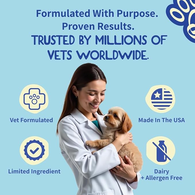 Dog Itching Skin Relief - Itch Relief for Dogs – Dog Allergy Relief with Salmon Oil - Anti Itch for Dogs Itchy Skin and Coat, Probiotics, Mushroom, Quercetin, Bromelain & Turmeric –120 Chicken Chews