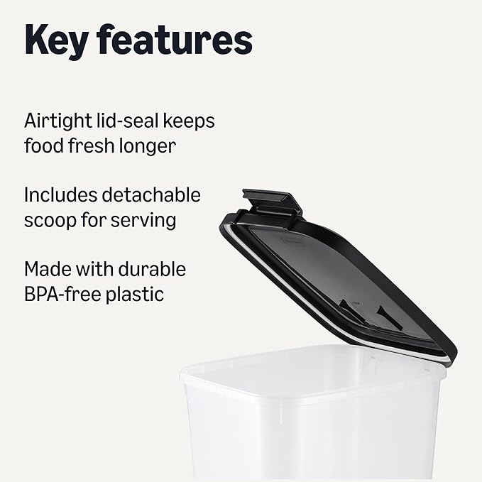 Amazon Basics Pet Food Storage Container 35lbs